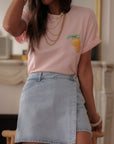 Jupe-short Jadene bleu clair