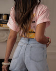Jupe-short Jadene bleu clair