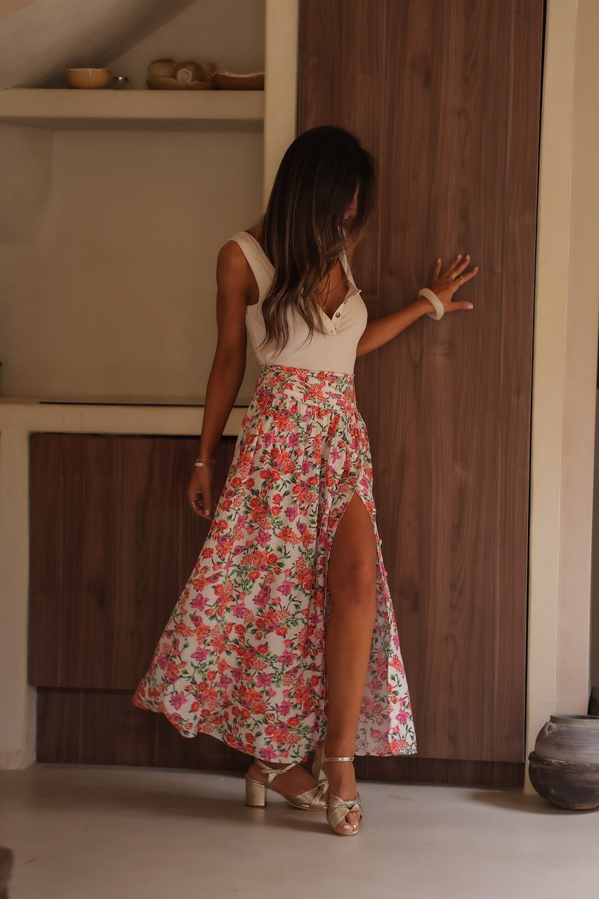 Jupe Ophelie à fleurs