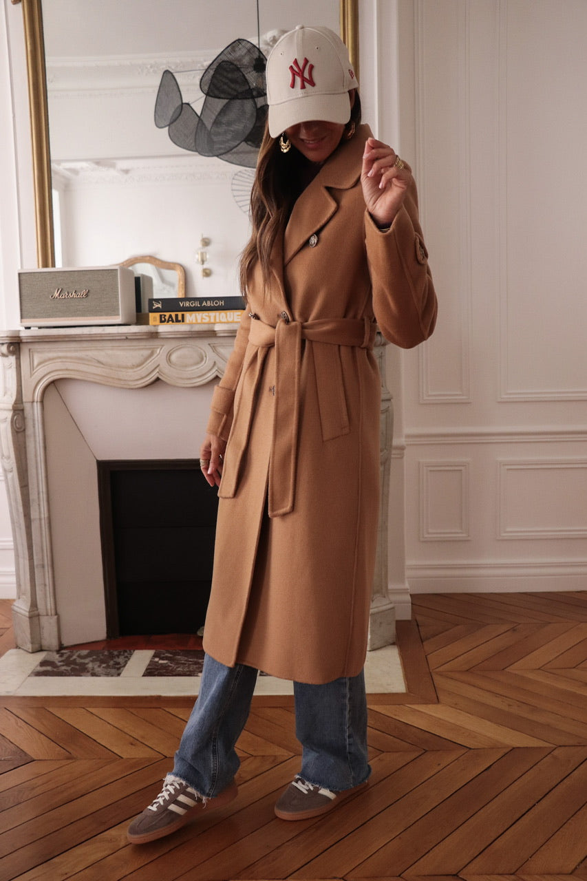 Manteau Apolline camel