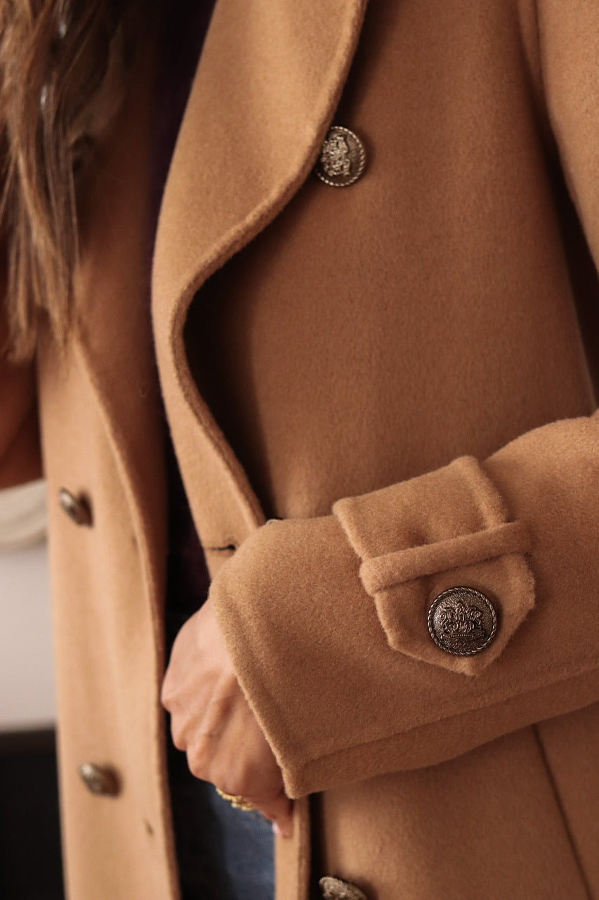 Manteau Apolline camel