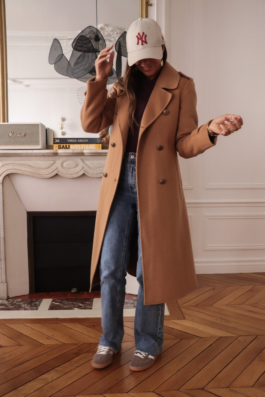 Manteau Apolline camel