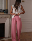 Pantalon Eddie rose