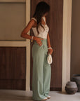 Pantalon Eddie vert