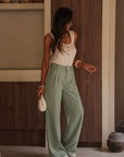 Pantalon Eddie vert