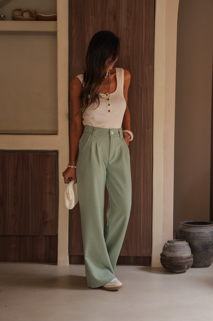 Pantalon Eddie vert