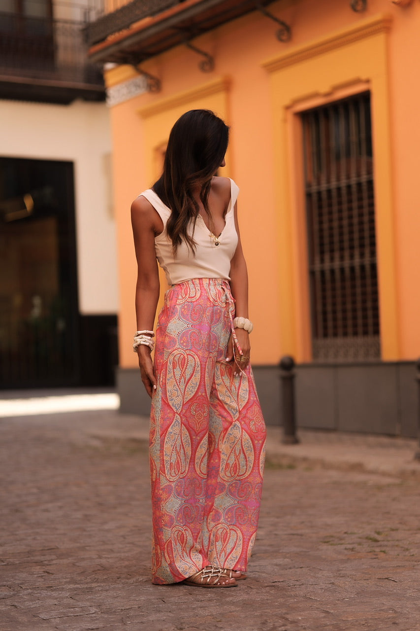 Pantalon Indira rose
