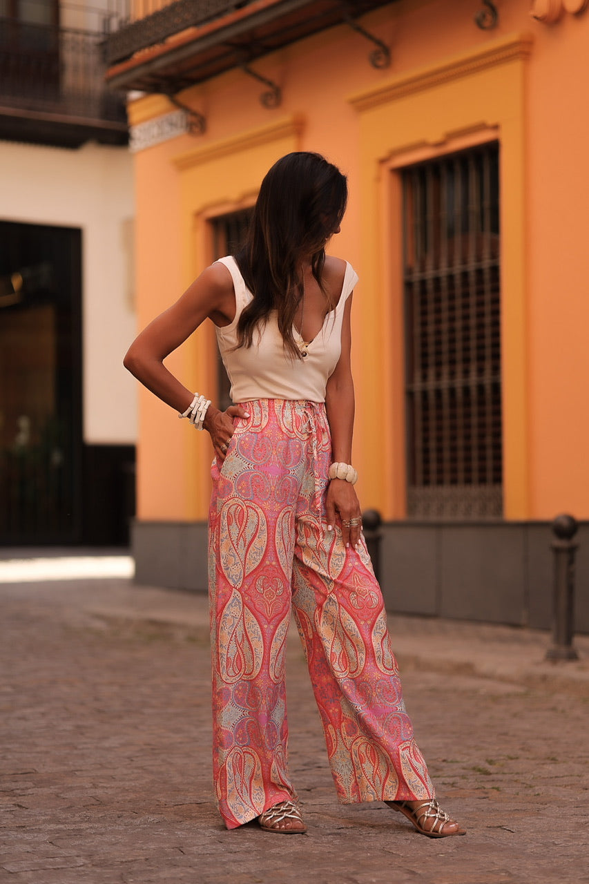 Pantalon Indira rose