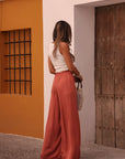 Pantalon Kay terracotta