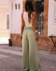 Pantalon Kay vert d’eau