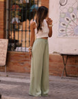 Pantalon Kay vert d’eau