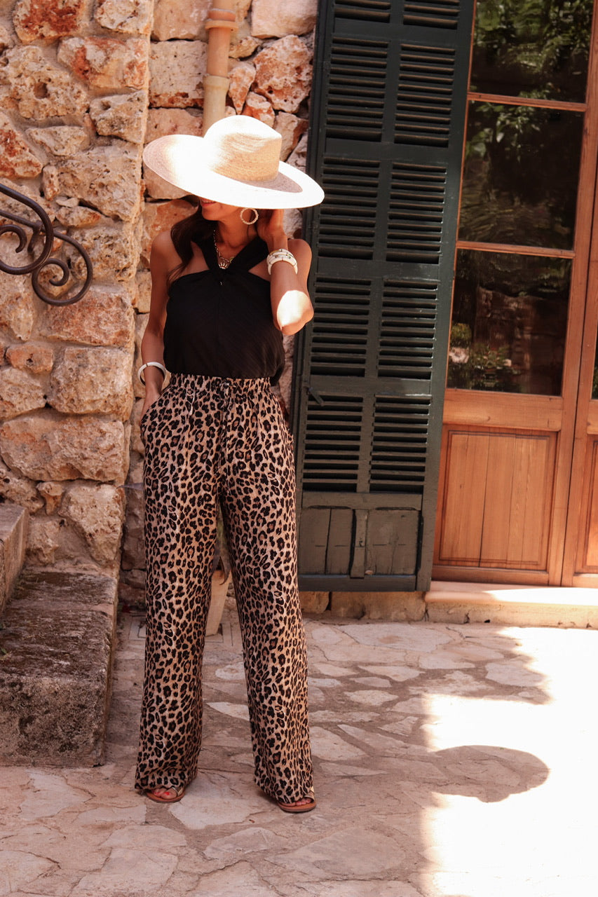Pantalon Amélia léopard