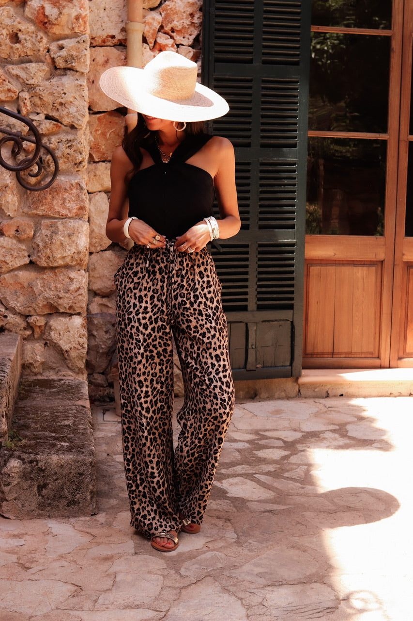 Pantalon Amélia léopard