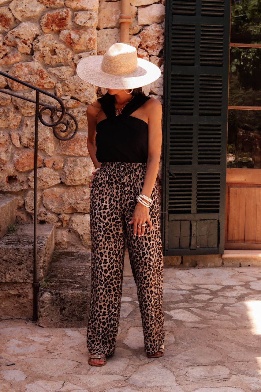 Pantalon Amélia léopard