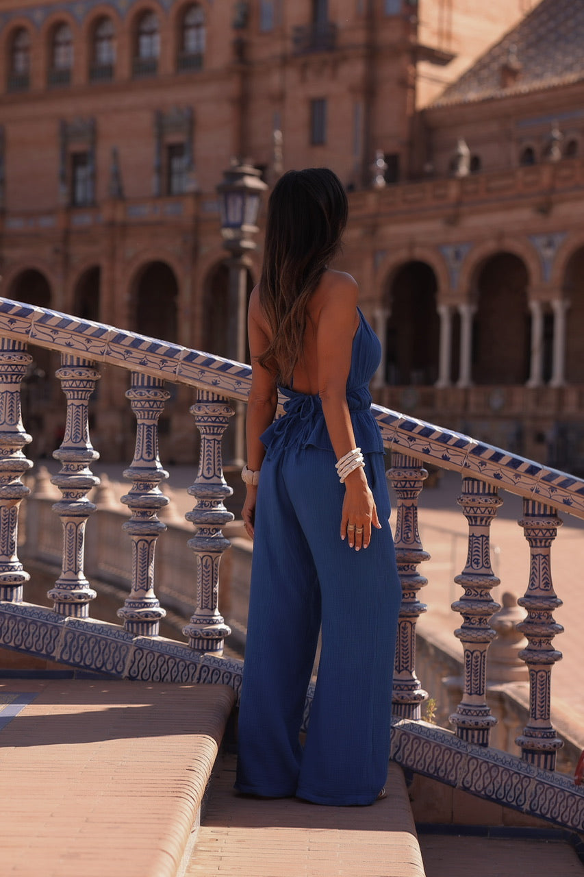 Pantalon Pepy bleu royal