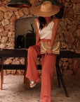 Pantalon Diva terracotta