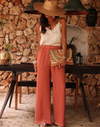 Pantalon Diva terracotta