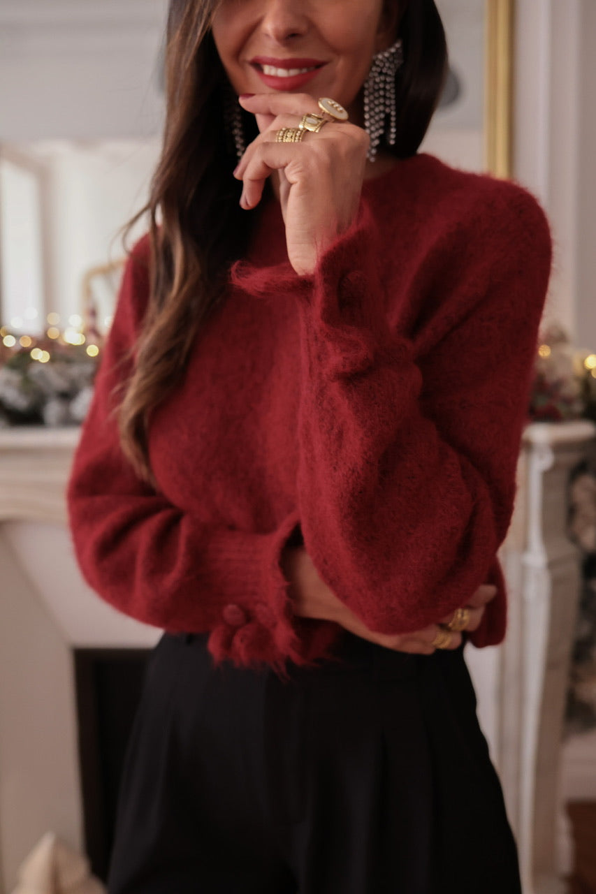 Pull Caly bordeaux