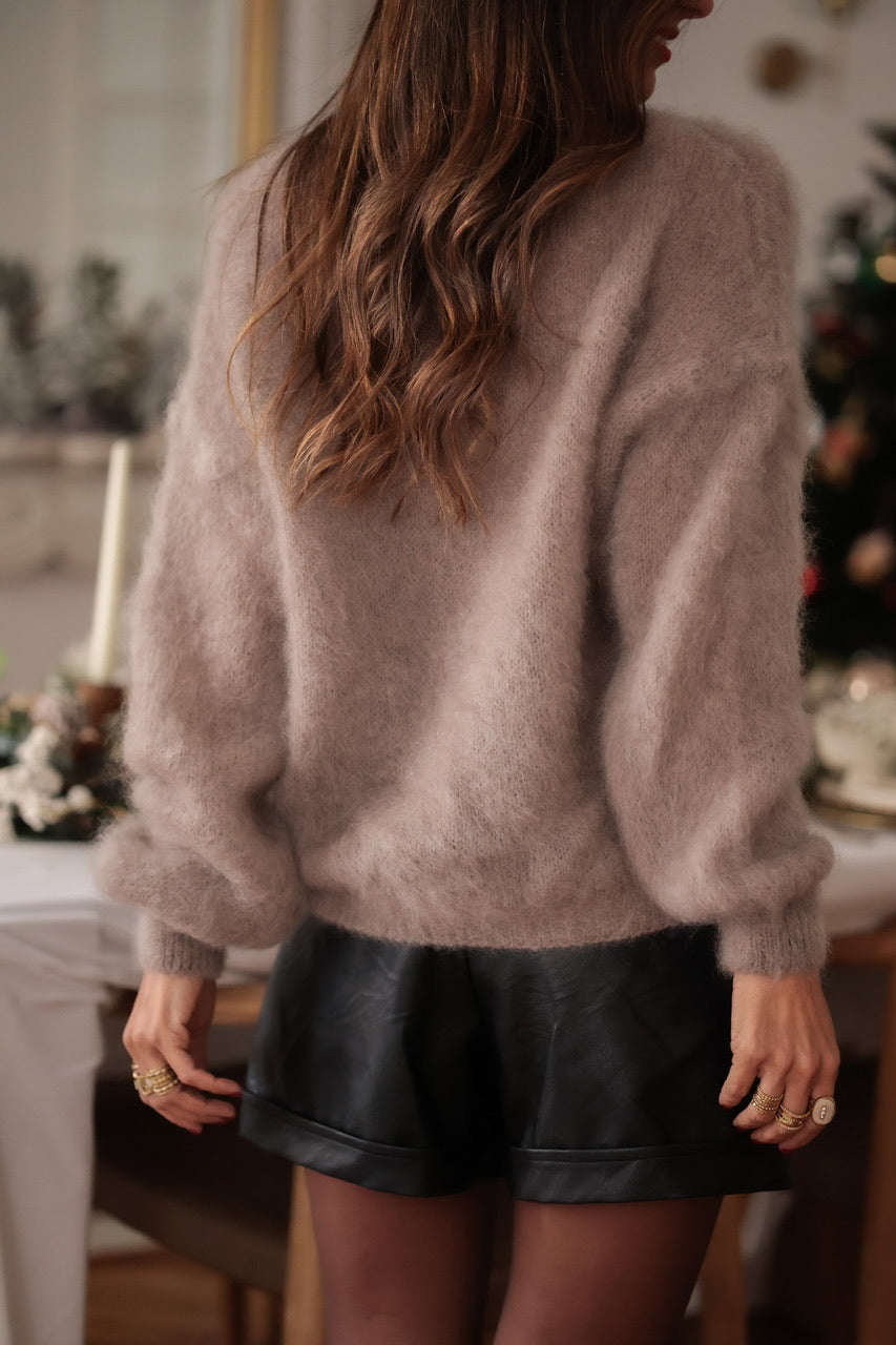 Pull Daisy taupe