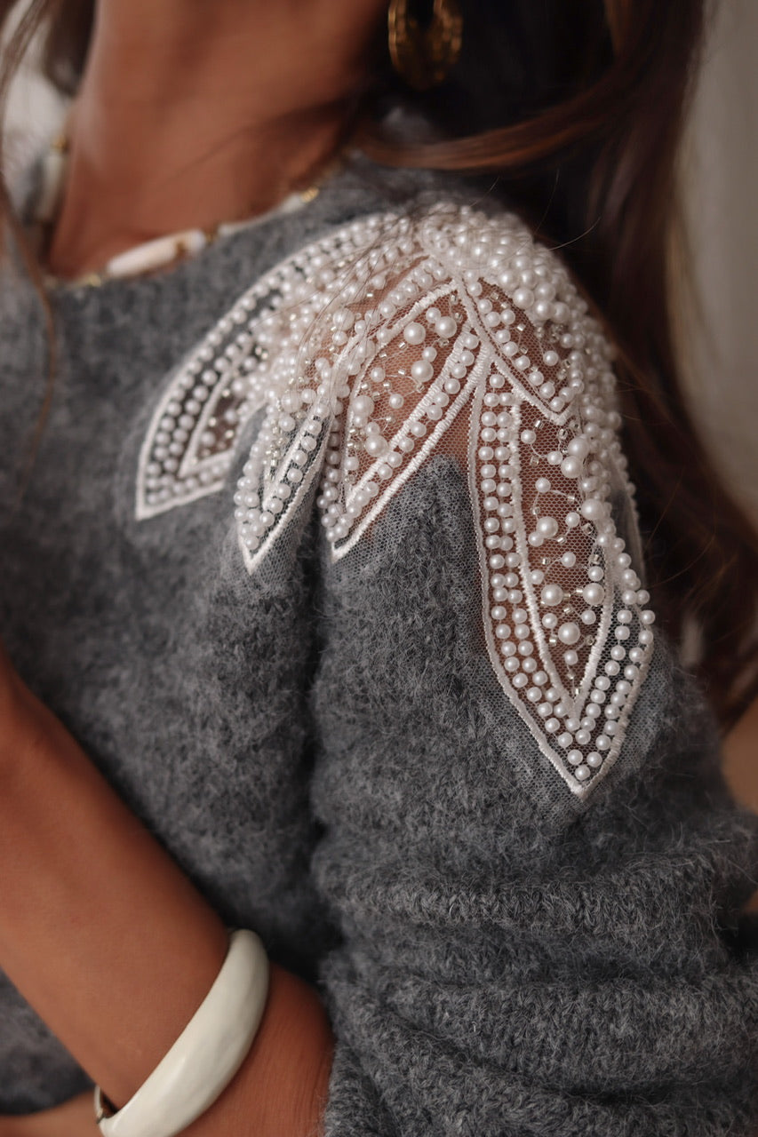 Pull Edwige gris