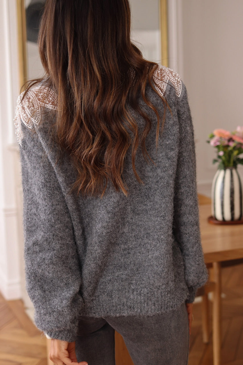 Pull Edwige gris