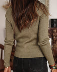 Pull Sélina kaki