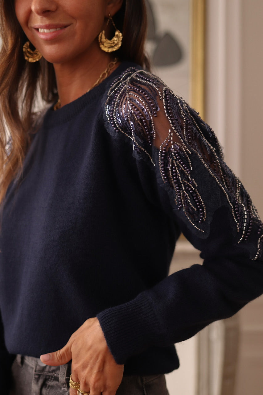 Pull Orane bleu marine
