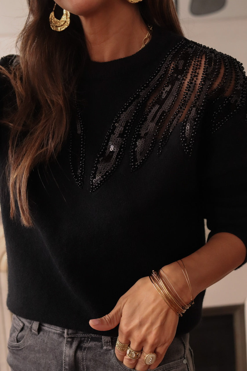 Pull Yselle noir