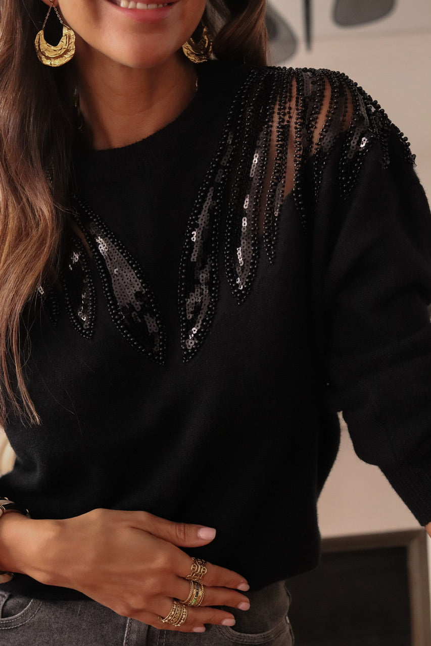 Pull Yselle noir