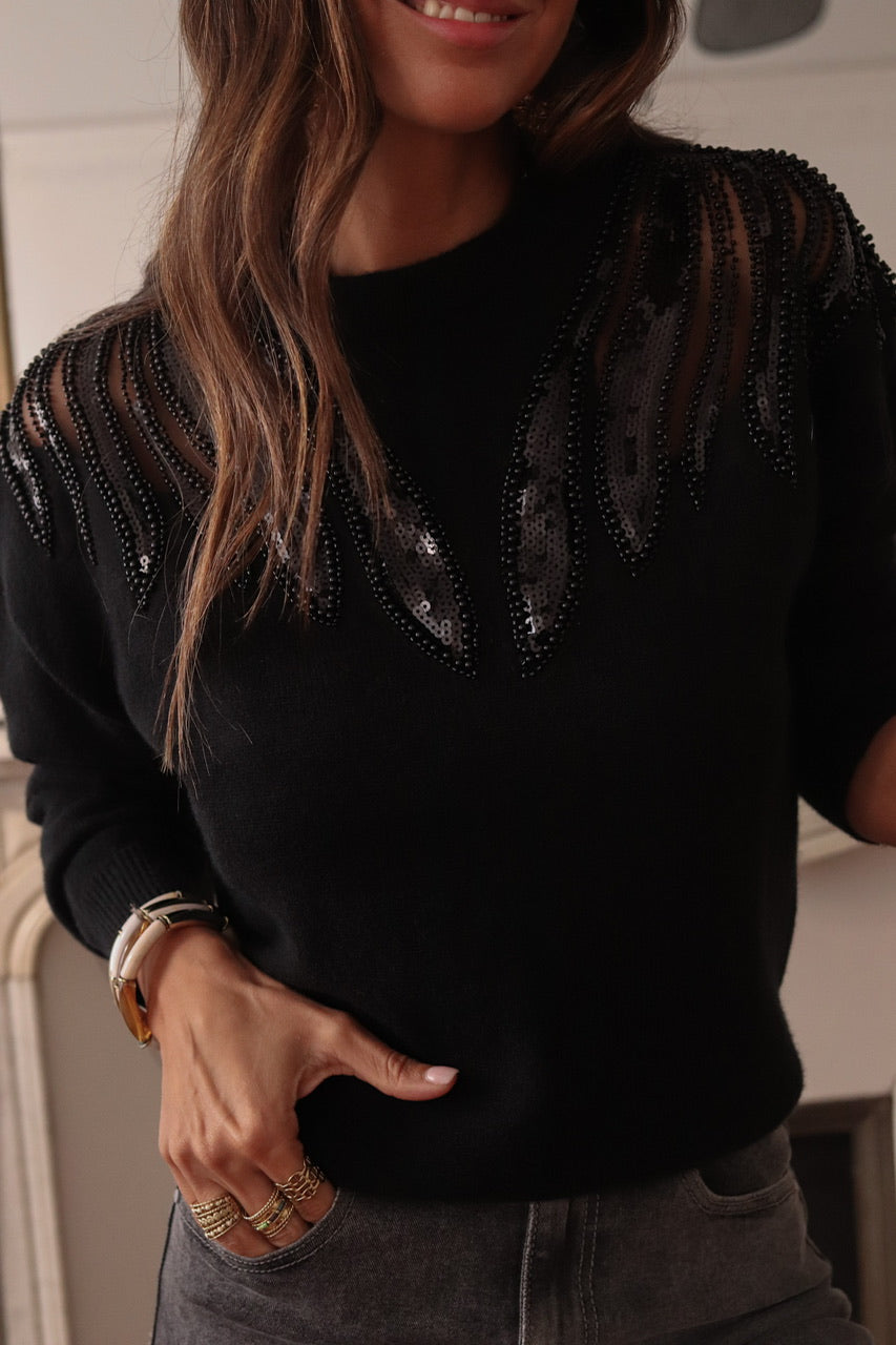 Pull Yselle noir