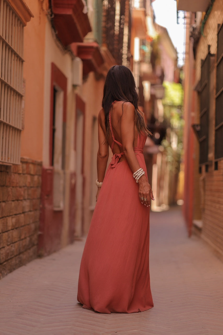 Robe Gilia terracotta