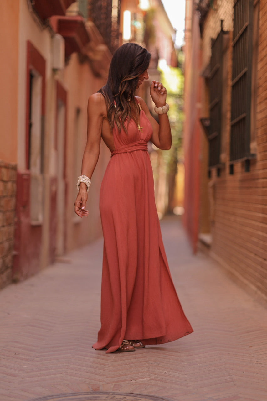 Robe Gilia terracotta