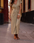 Robe Orane vert olive
