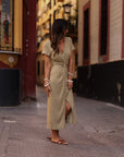 Robe Orane vert olive
