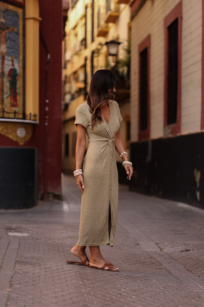 Robe Orane vert olive