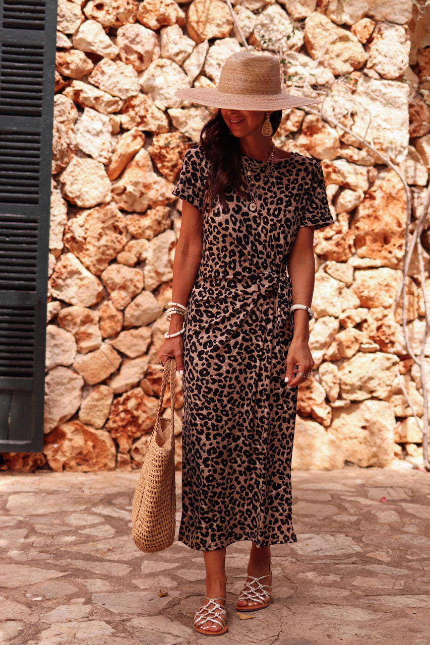 Robe Rhéane leopard