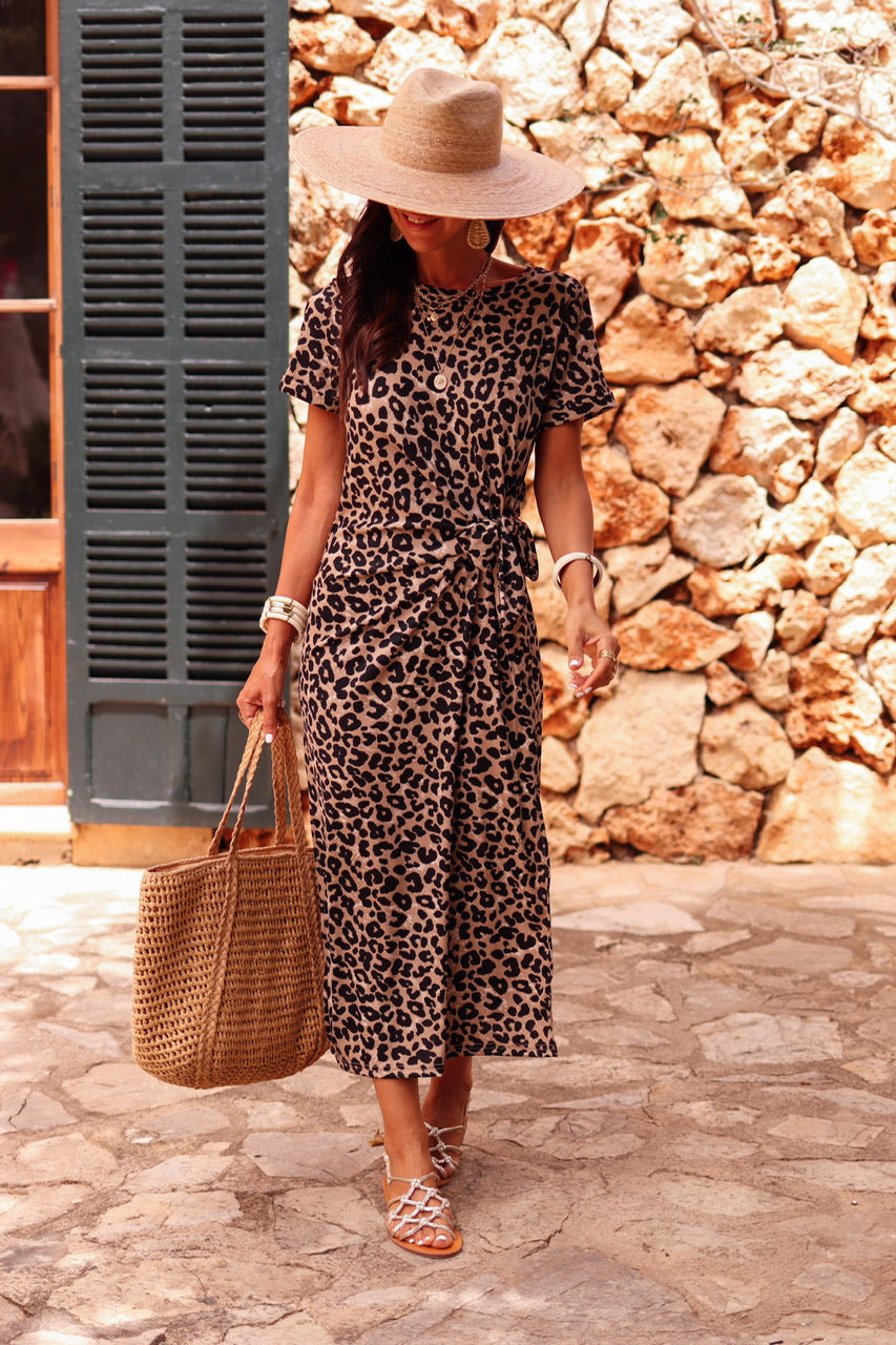 Robe Rhéane leopard