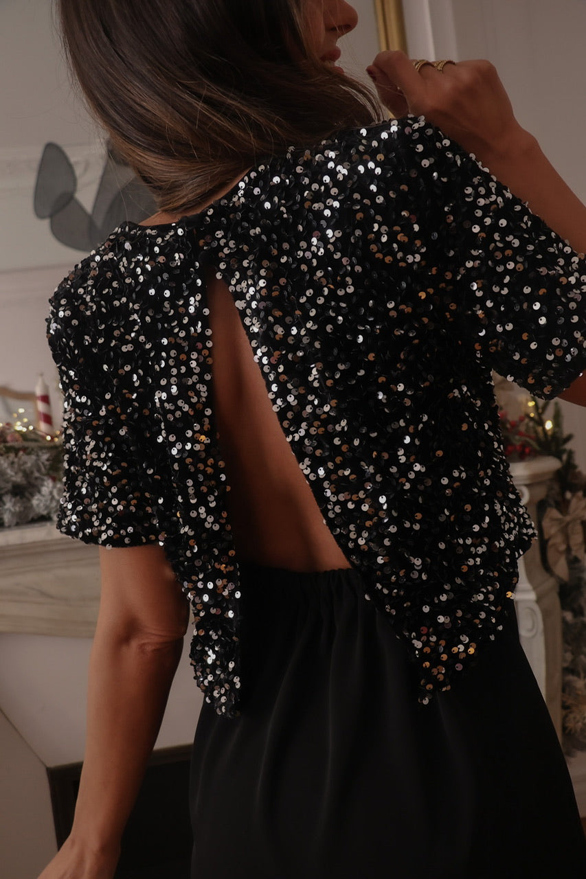Robe Solana argentée
