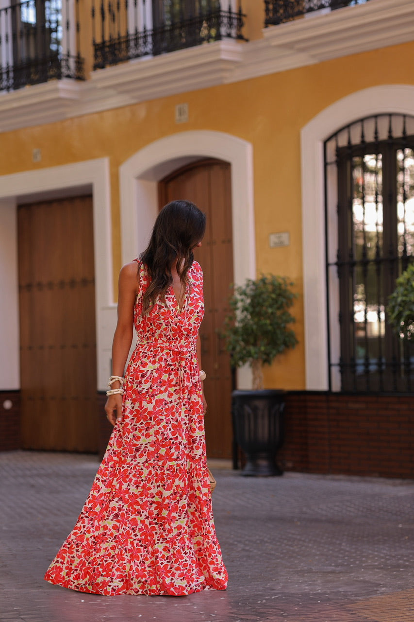 Robe Hizia à fleurs