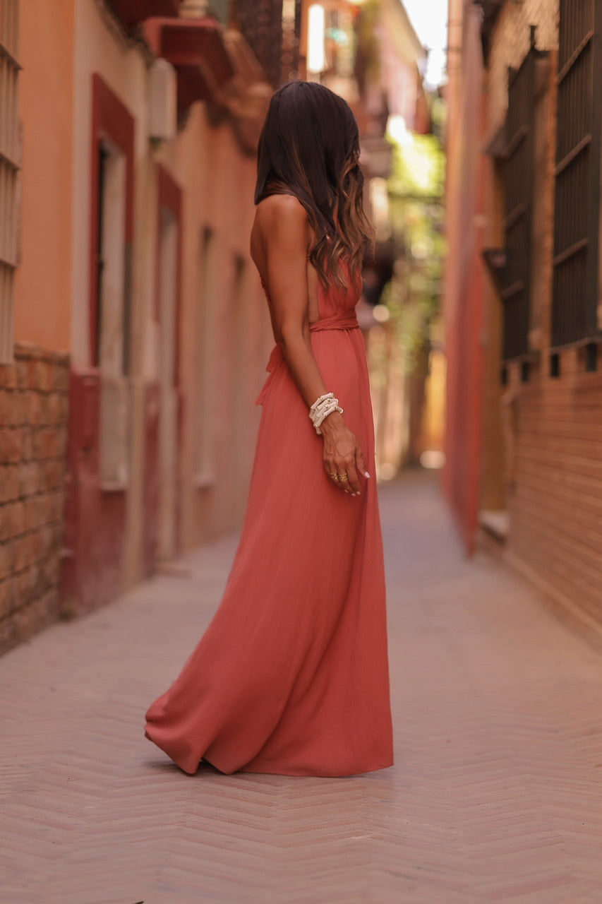 Robe Gilia terracotta