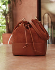 Sac Lola en cuir camel