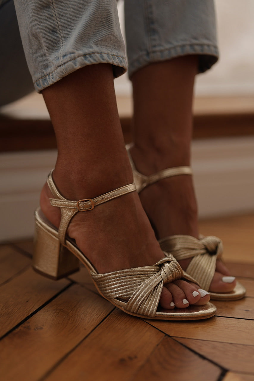 Sandales Livia dorées