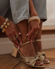 Sandales Livia dorées