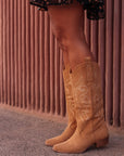 Bottes Santiags beige