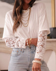 Tee-shirt dentelle