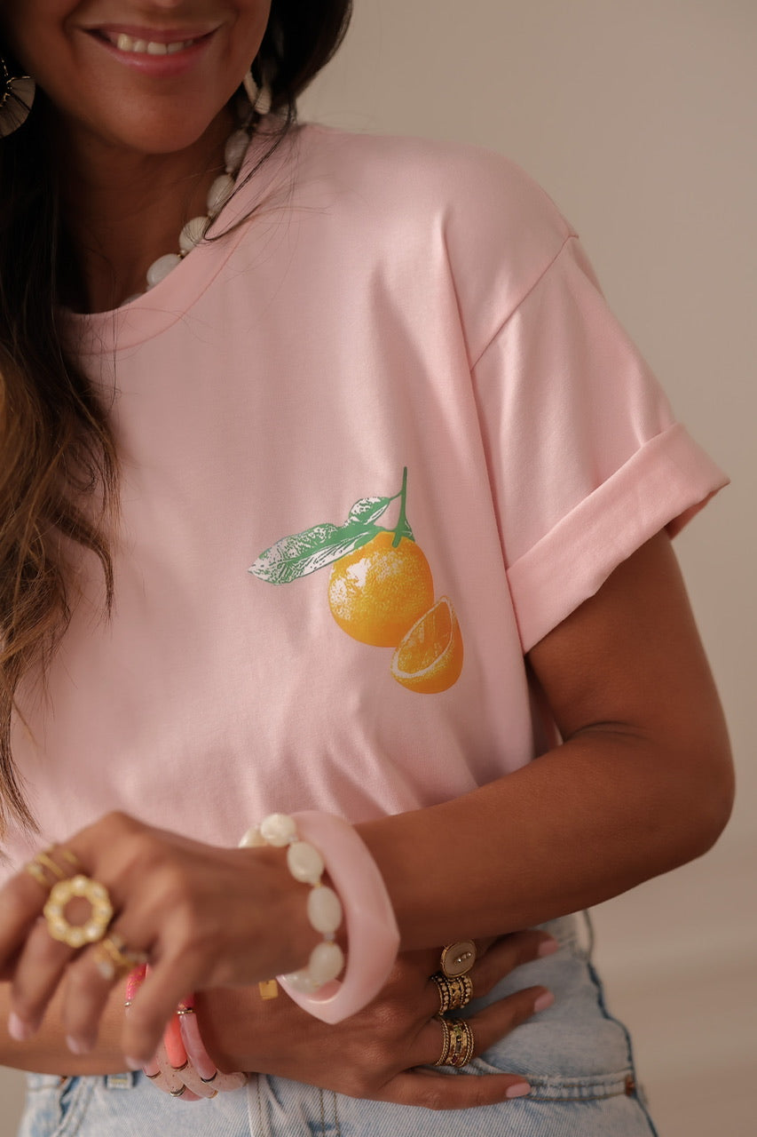Tee-shirt Paradise rose