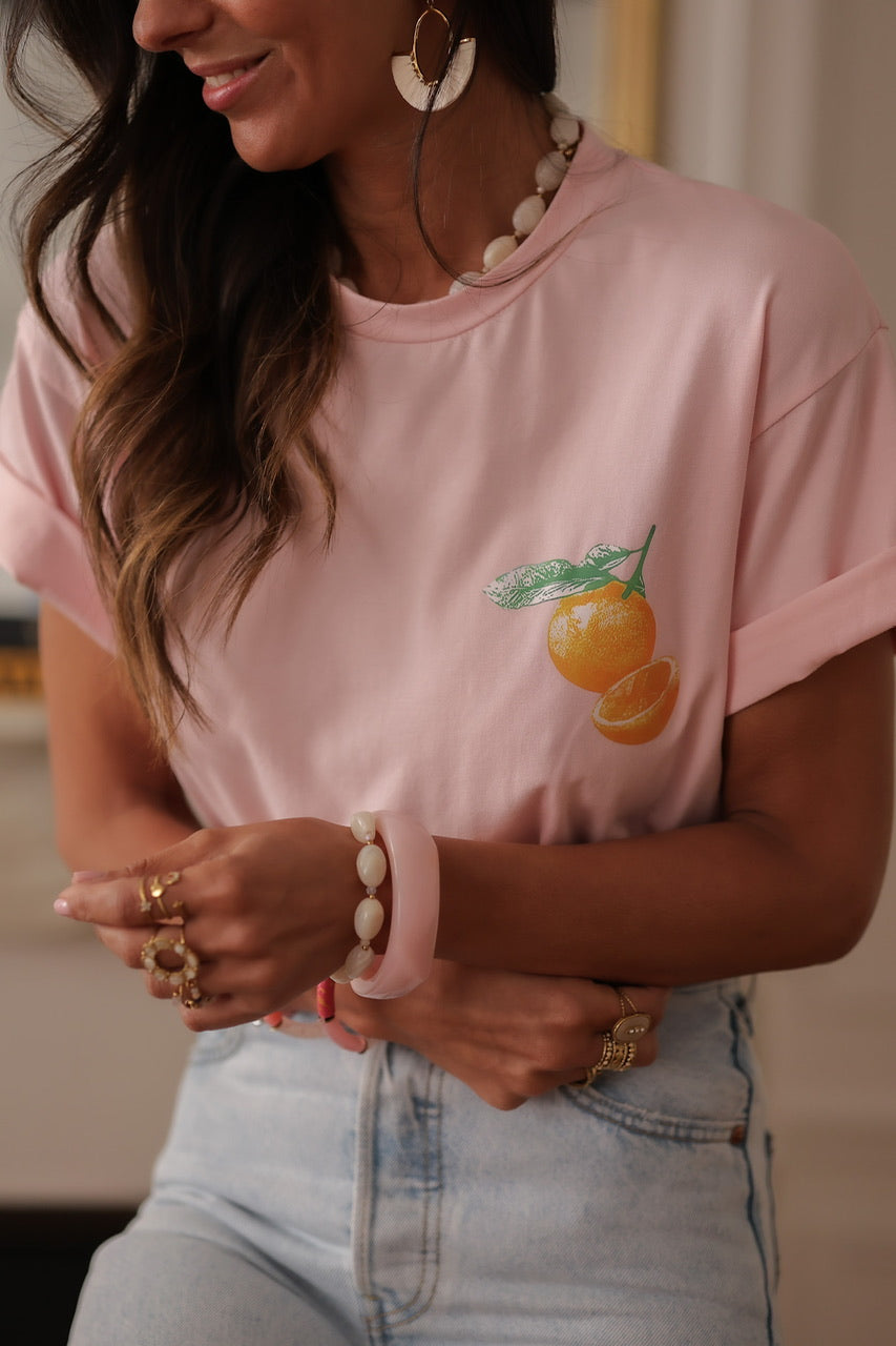 Tee-shirt Paradise rose