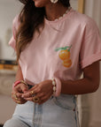 Tee-shirt Paradise rose