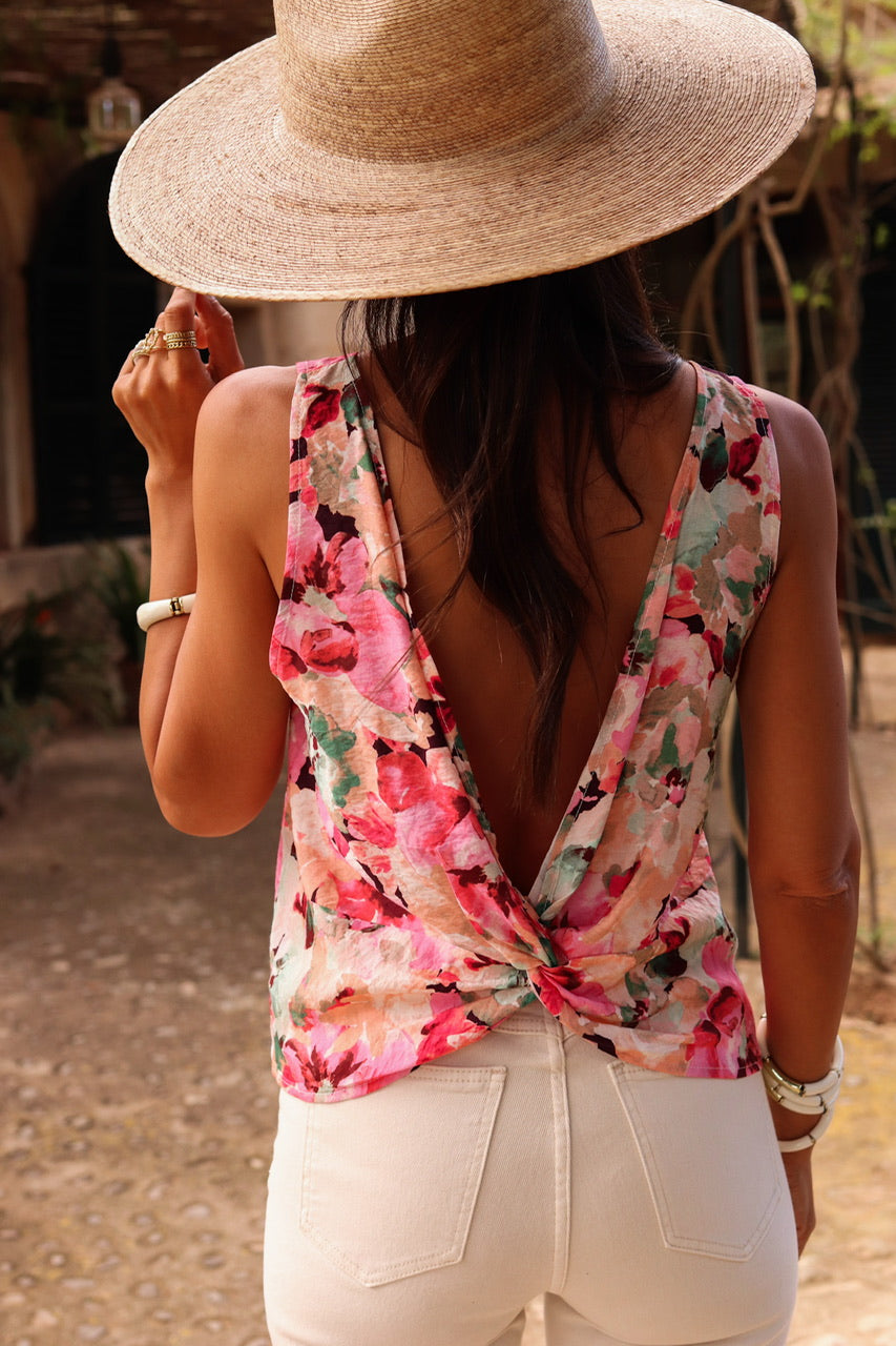 Top Divane à fleurs