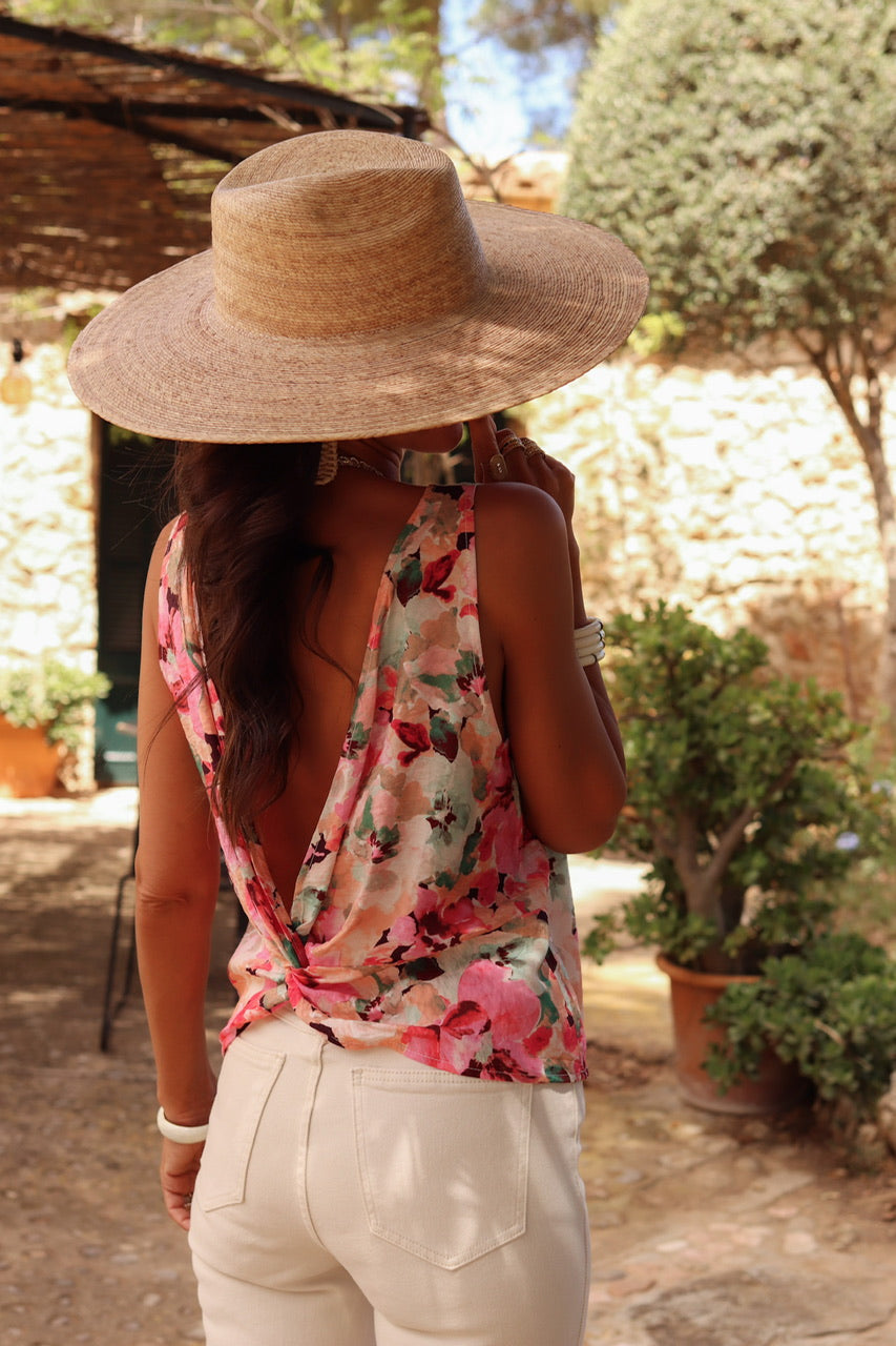 Top Divane à fleurs